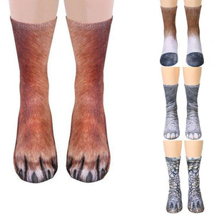 Print socks adult animal claw socks for men and women