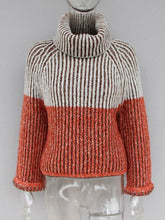 Load image into Gallery viewer, Casual Split-Joint High Neck Sweater
