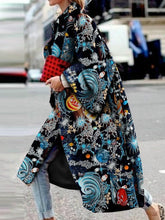 Load image into Gallery viewer, Fashion Star Print Long sleeve Coat