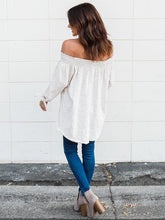 Load image into Gallery viewer, Off-the-shoulder Long Sleeves Blouse&amp;shirt Tops