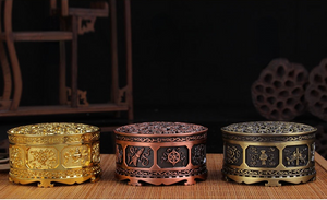 All-metal cloisonne enamel Tibetan incense burner