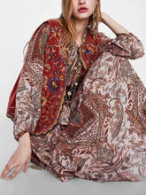 Load image into Gallery viewer, Boho Autumn Orang Floral Embroidery Sleeveless Outerwear Jacket