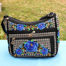 Load image into Gallery viewer, New Ethnic Style Women&#39;s Embroidery Bag Large Capacity Multi layer Embroidery One shoulder Crossbody Cosmetic Bag