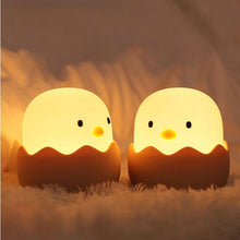 Load image into Gallery viewer, Led Children Night Light For Kids Soft Silicone USB Rechargeable Bedroom Decor Gift Animal Chick Touch Night Lamp