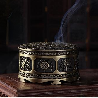 All-metal cloisonne enamel Tibetan incense burner