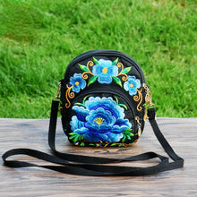 Load image into Gallery viewer, New Ethnic Girl Slung Small Bag Embroidered Canvas Coin Purse Casual Joker Shoulder Phone Bag