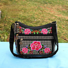 Load image into Gallery viewer, New Ethnic Style Women&#39;s Embroidery Bag Large Capacity Multi layer Embroidery One shoulder Crossbody Cosmetic Bag