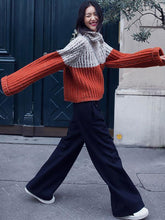 Load image into Gallery viewer, Casual Split-Joint High Neck Sweater