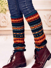 Load image into Gallery viewer, Bohemia Knit Leg Warmers Knitted Over Knee-high Stocking