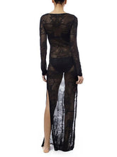 Load image into Gallery viewer, Casual Vacation Beach Lace-Up Mask Long Dress Cover-Ups