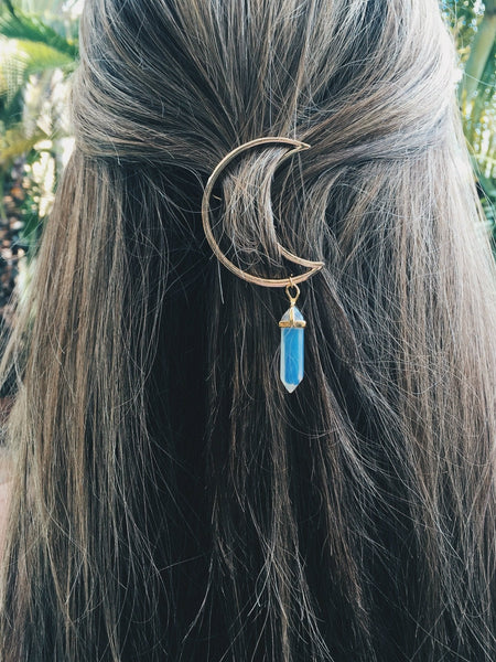 Alloy Moon Hexagonal Pendant Hair Accessories