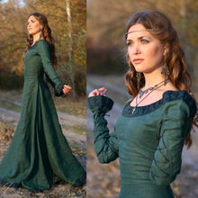 Load image into Gallery viewer, Autumn Vintage Women Medieval Renaissance Victorian Dress Cosplay Costume Princess Long Maxi Robe Femme Christmas Ball Gowns