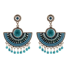 Load image into Gallery viewer, Elegant Bohemian Tassel Beads dangle Earrings Vintage Jewelry