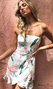 Printed Sling Sexy Dress Skirt