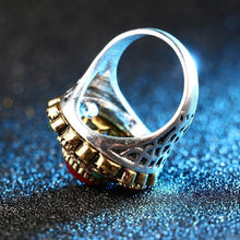 Load image into Gallery viewer, Unique Vintage Wedding Turkey Crystal Jewelry Rhinestone Ring - hiblings