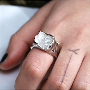 Creative Irregular Exaggerated Hip Hop Gothic Raw Ring