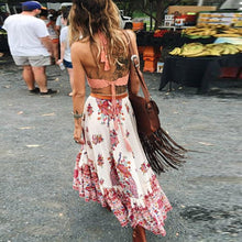 Load image into Gallery viewer, Bohemian Tribal Floral Skirt Knee Lengt Summer Beach Long Casual Skirt