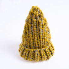 Load image into Gallery viewer, Winter Mixed Color Spire Thicken Knit Hat Bonnet