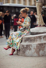 Load image into Gallery viewer, 2018 New Print Long Sleeve Maxi Dress