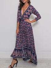 Load image into Gallery viewer, Surplice Printed Fashion Date Maxi Dress